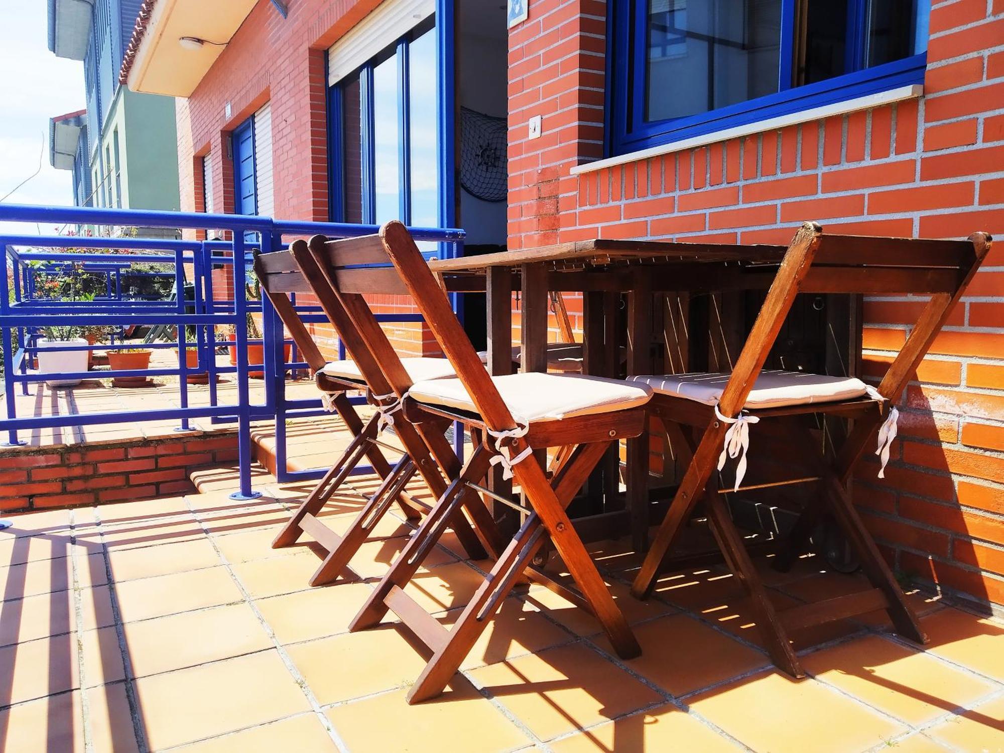 Apartamento El Rincon Del Cucu, Con Terraza Luanco Exterior foto